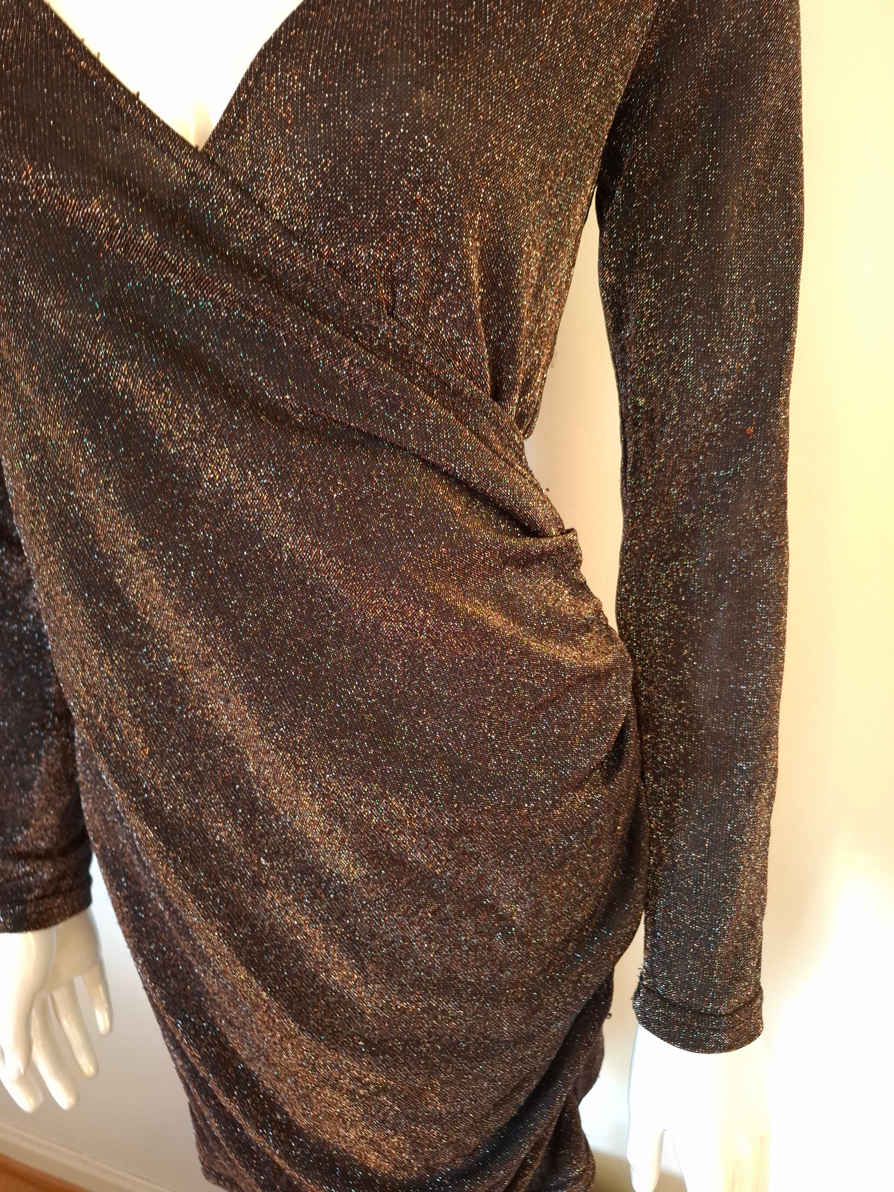 Glitterkjole str M