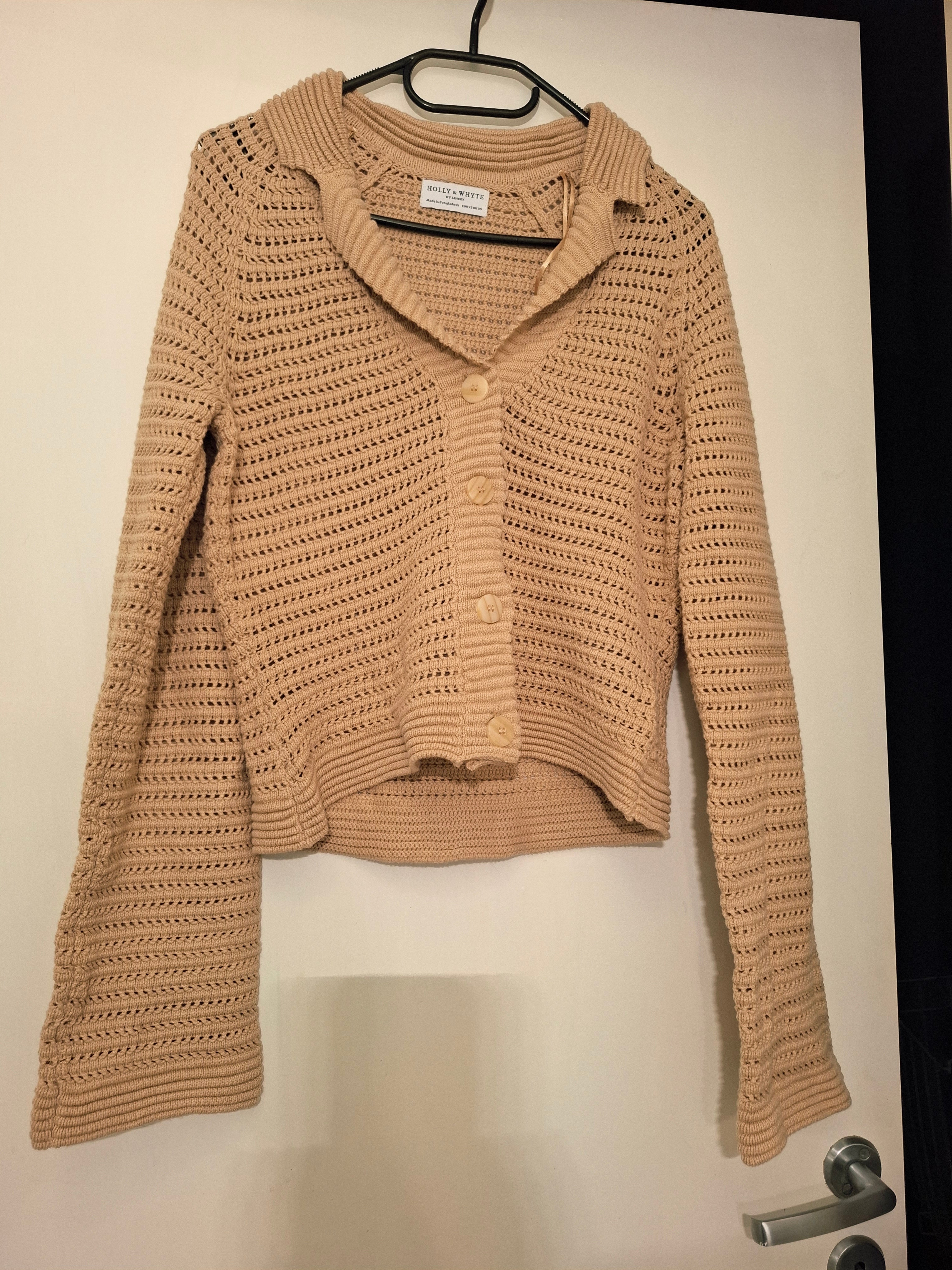 Beige jakketopp str s