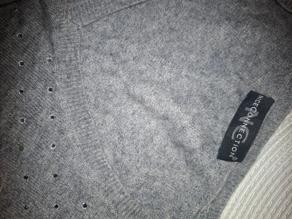 Grå genser med bling s